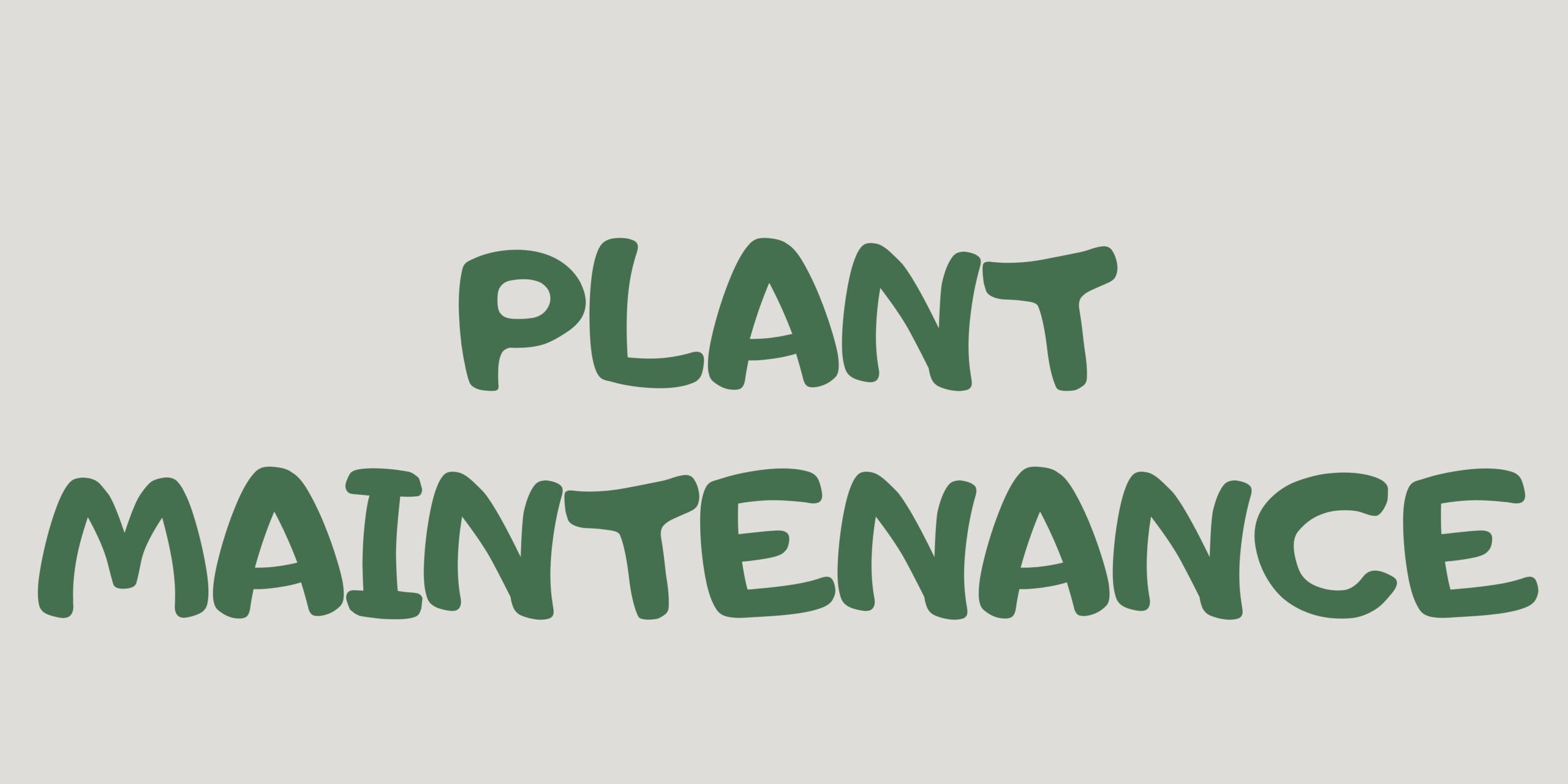 plant maintenance banner