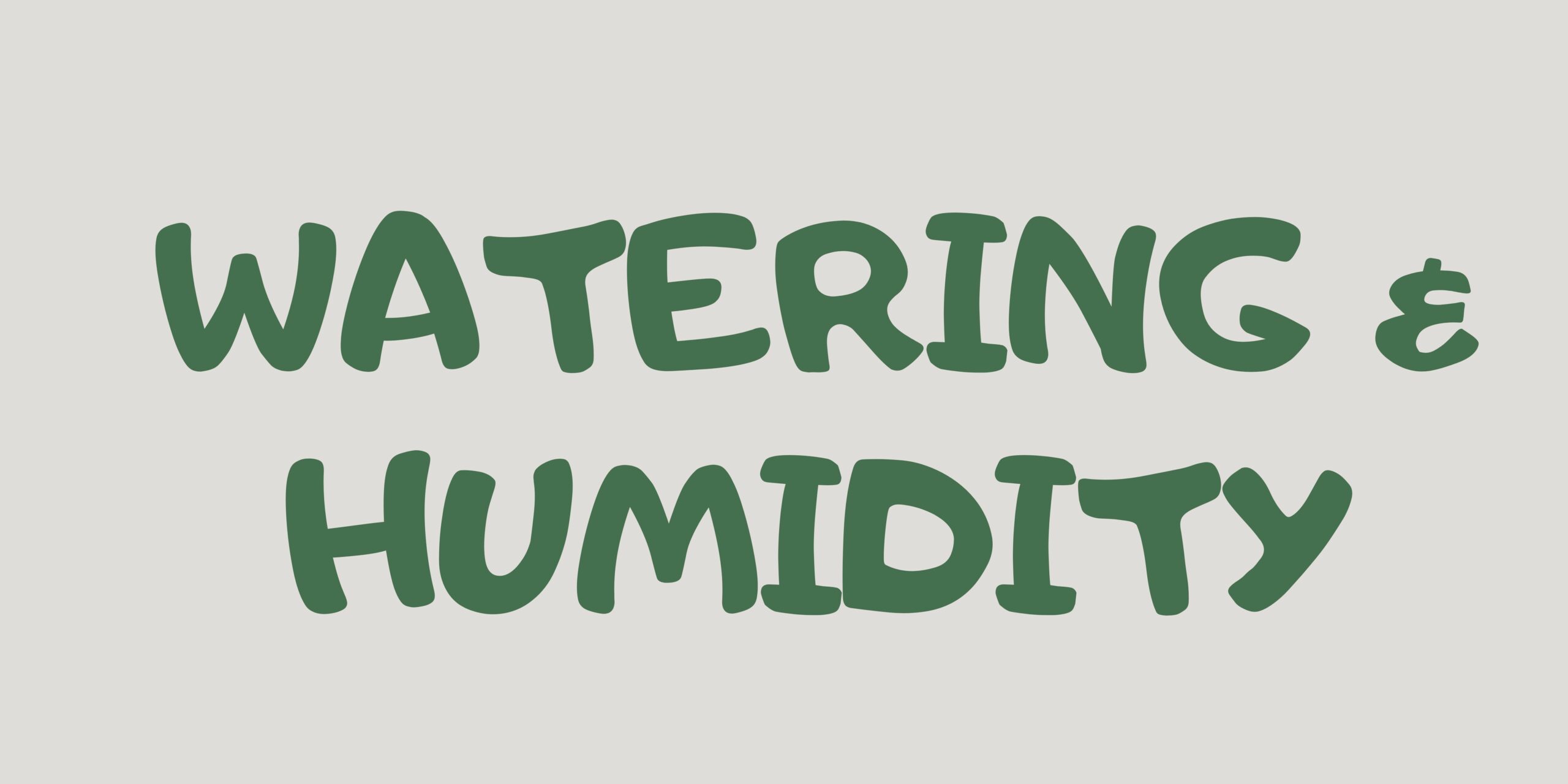 watering and humidity banner