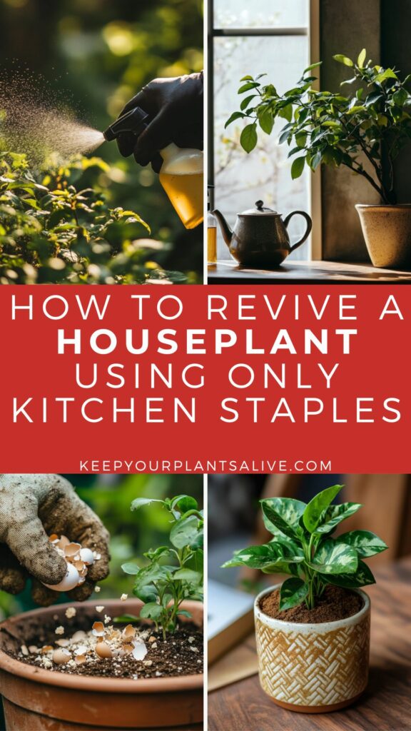 how to revive plants using kitchen staples